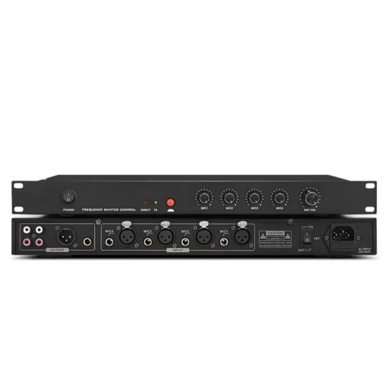 FBX-310 professional digital acoustic feedback suppressor featuring fully automatic echo cancellation and reverberation elimination without manual debugging.